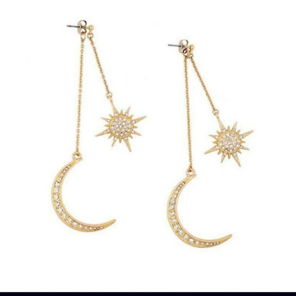 Beautiful Earrings Star-Moon New
